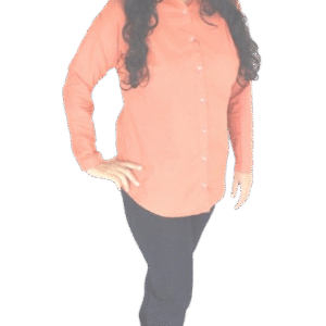 Women's brown formal shirt with full sleeves