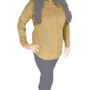 Women's brown formal shirt with full sleeves